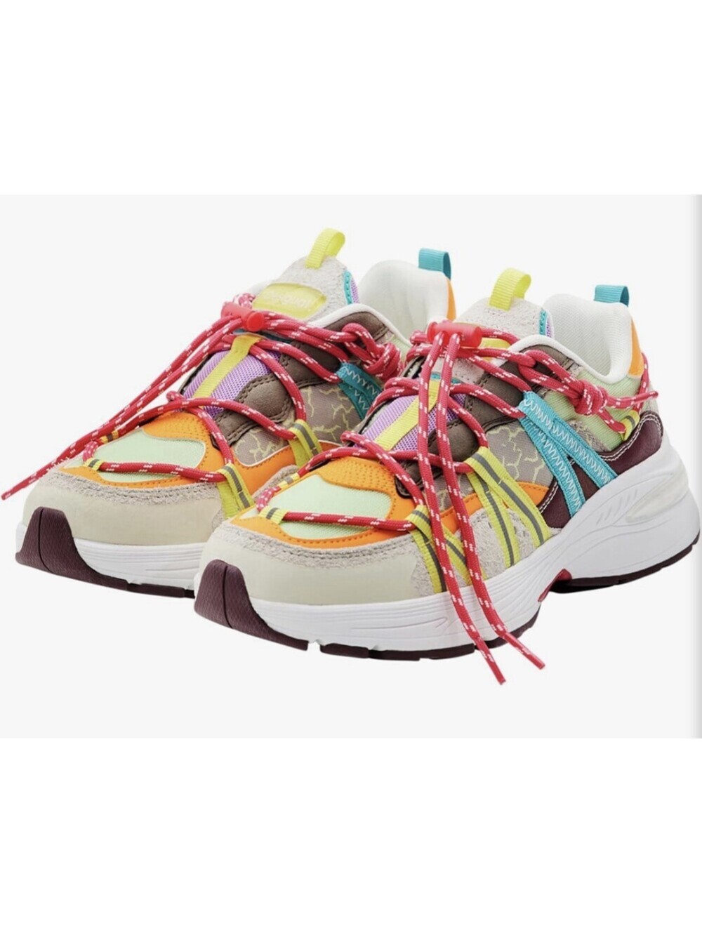 NEW! Desigual Women's Trekking Running Sneakers. Size 38 EU / 7.5 US NWT